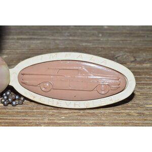 Vintage Impala Chevrolet Keychain Plastic Keyfob Advertising Oklahoma Retro Auto